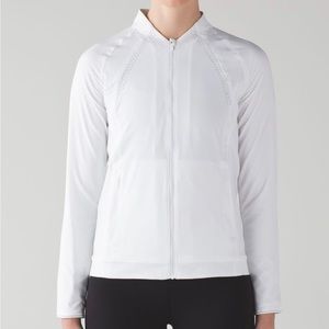 lululemon hit it jacket in white